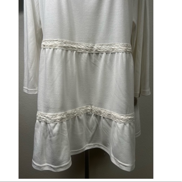 Weekend Suzanne Betro Large Women's Tunic Top Lace - Picture 5 of 10